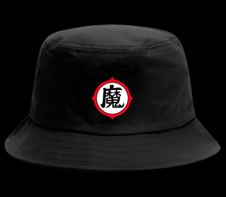 Un chapeau noir avec un symbole rouge et blanc de la série Dragon Ball Z.,BO-0442521618