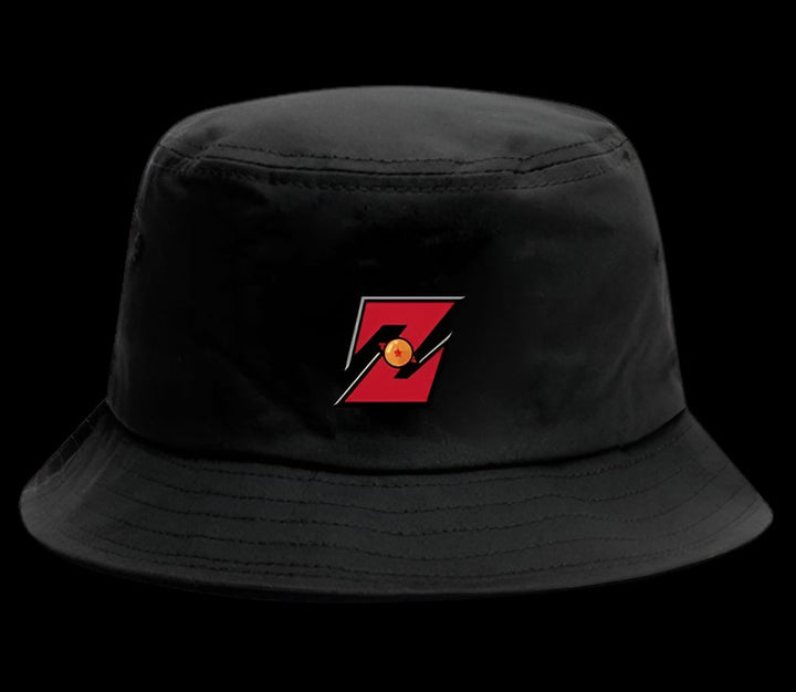 Un chapeau noir avec le logo de Dragon Ball Z, une série animée japonaise.,BO-9648772614