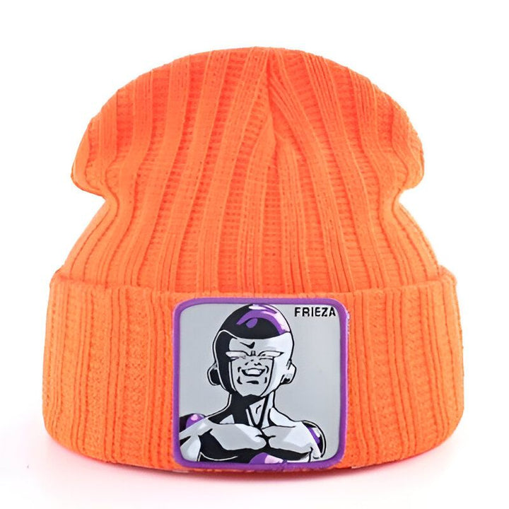 Voici un bonnet orange avec un écusson à l'effigie de Freezer, un personnage de Dragon Ball Z.,BO-4113919577,BO-0012626244,BO-9004156240,BO-1614205256,BO-8475098703,BO-9863860948,BO-054066796X,BO-4002261360,BO-2073576338,BO-3119149047