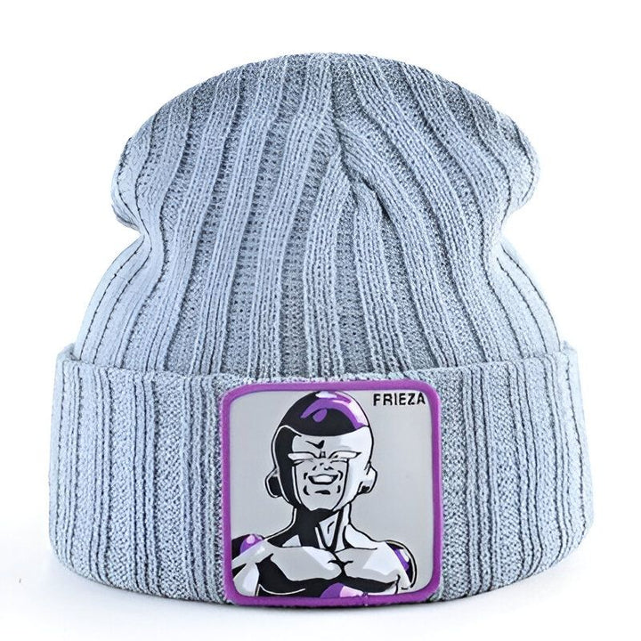 Voici un bonnet gris avec un écusson brodé à l'effigie de Freezer, un personnage de la série Dragon Ball Z.,BO-4113919577,BO-0012626244,BO-9004156240,BO-1614205256,BO-8475098703,BO-9863860948,BO-054066796X,BO-4002261360,BO-2073576338,BO-3119149047