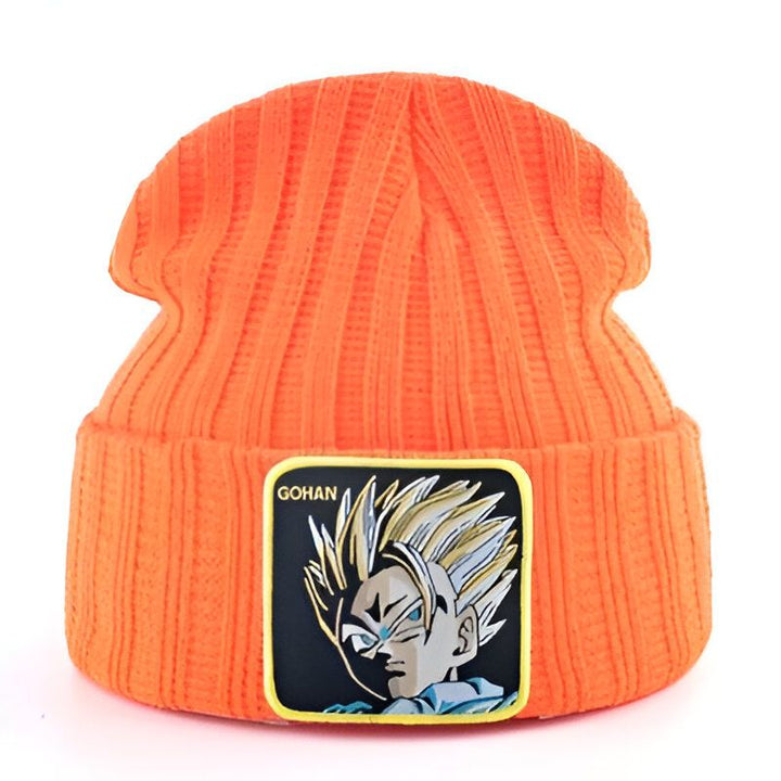 Un bonnet orange avec un écusson brodé à l'effigie de Son Gohan, un personnage du manga Dragon Ball Z.,BO-1940698774,BO-0438078047,BO-3383601897,BO-7592507919,BO-9282175219,BO-6501724368,BO-6748392691,BO-2717829180,BO-9184200499,BO-2232998266,BO-2593912294