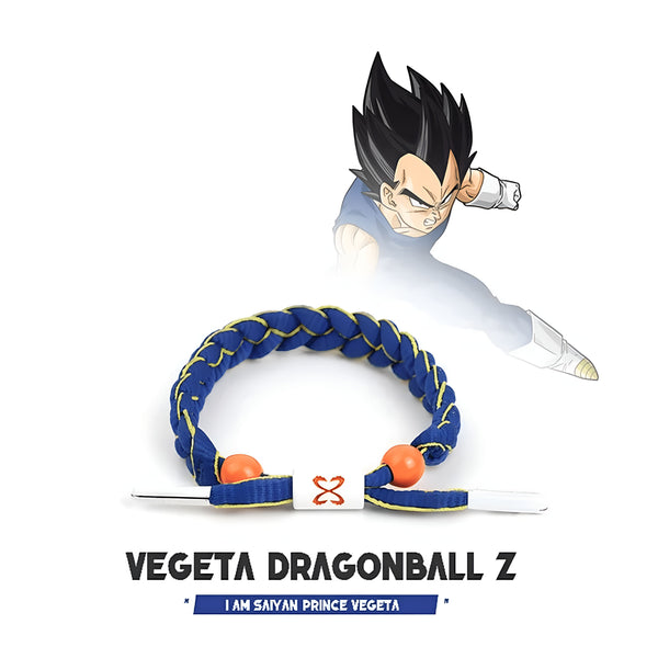 Le bracelet Dragon Ball Z Vegeta est bleu et jaune. Il est orné d'une perle orange avec le logo de Vegeta.,BR-7232727135