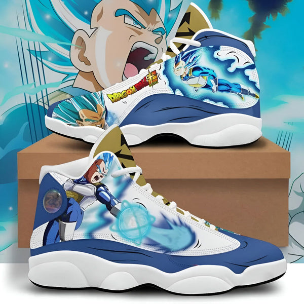 Une paire de chaussures de sport bleues et blanches avec des images du personnage de dessins animés Vegeta de Dragon Ball Z.,CH-0878105905,CH-9073066832,CH-7961031456,CH-0905357000,CH-7098292648,CH-3955678512,CH-367778560X,CH-4626594123,CH-5226914326,CH-958193250X,CH-0881185590,CH-905313882X,CH-9302678474,CH-695201960X