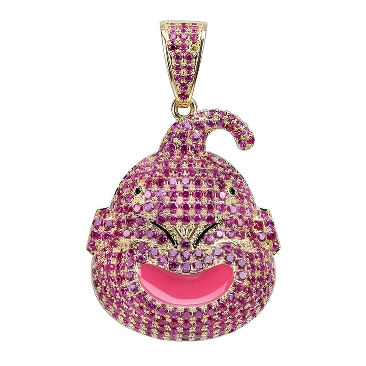 Un pendentif en or rose en forme de Majin Buu, un personnage de Dragon Ball Z. Il est serti de pierres précieuses roses et a une expression faciale souriante.,CO-3059198845,CO-5244039377,CO-9460932762,CO-9007440810,CO-8060591231,CO-7712191026,CO-5303226247,CO-4878736941,CO-8691335777,CO-2032776170,CO-8475617301,CO-8713064061,CO-2774617693,CO-9813404329,CO-625365294X,CO-5803305952,CO-7636928752,CO-7809842404,CO-7316288132,CO-5950765842,CO-8752837394,CO-3876612608,CO-5911402912,CO-0909182841