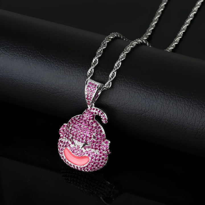 Un pendentif en forme de Majin Buu rose avec une chaîne en argent.,CO-3059198845,CO-5244039377,CO-9460932762,CO-9007440810,CO-8060591231,CO-7712191026,CO-5303226247,CO-4878736941,CO-8691335777,CO-2032776170,CO-8475617301,CO-8713064061,CO-2774617693,CO-9813404329,CO-625365294X,CO-5803305952,CO-7636928752,CO-7809842404,CO-7316288132,CO-5950765842,CO-8752837394,CO-3876612608,CO-5911402912,CO-0909182841