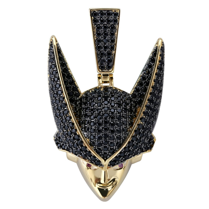 Le pendentif représente le visage de Cell, un personnage de la série Dragon Ball Z. Il est en or et serti de pierres précieuses noires et rouges.,CO-8028182089,CO-4781795102,CO-1570839743,CO-6560124851,CO-4547742383,CO-7430156894,CO-8946556269,CO-2424433674,CO-6613617075,CO-102041877X,CO-5656531619,CO-633520584X,CO-2513175557,CO-9021365146,CO-2715257341,CO-0464876206,CO-3449108921,CO-8181424360,CO-4564707841,CO-777204111X,CO-141461716X,CO-232163667X,CO-1405631716,CO-2197316893