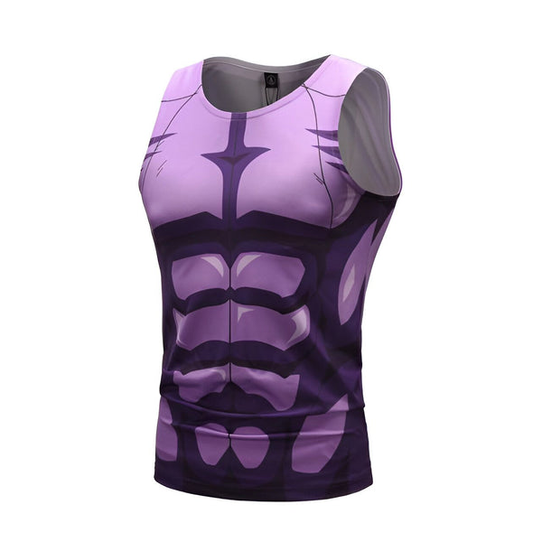 L'image représente un débardeur moulant de couleur violet avec des motifs représentant des muscles.,DS-9310579250,DS-0826050263,DS-6034398479,DS-4799699695,DS-0945624670