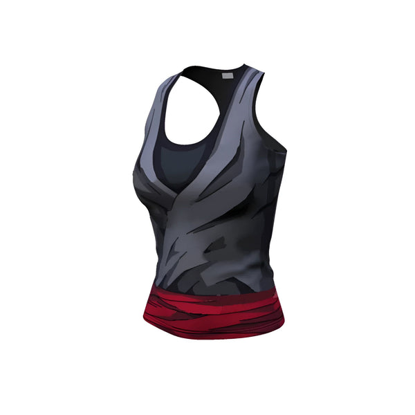 L'image représente un débardeur noir et gris avec une ceinture rouge.,DS-1508457638,DS-0009847219,DS-3312221749,DS-0117839035,DS-6605028465,DS-9648901961,DS-2836002204