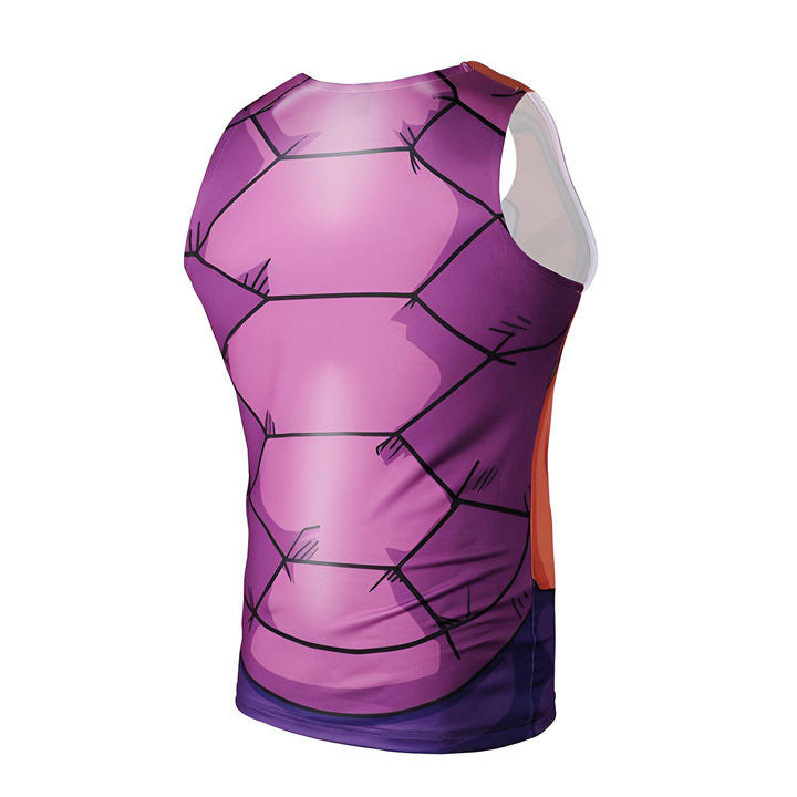 L'image représente un débardeur rose et orange avec un motif de carapace de tortue.,DS-929091498X,DS-2808265352,DS-0442364687,DS-2577698291,DS-2732861863