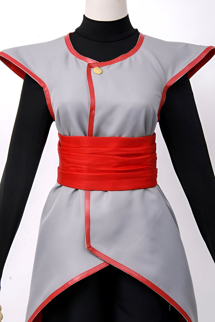 Une image d'un costume de Son Goku, un personnage de Dragon Ball Z. Le costume est gris et rouge, avec une ceinture rouge.,DS-5189453634,DS-8840551530,DS-4090733820,DS-8529852494,DS-2279935961,DS-420366621X,DS-4609668335,DS-0515805300,DS-1589107667,DS-8461414098,DS-2585055159,DS-7037114766,DS-3951916710,DS-9202012504