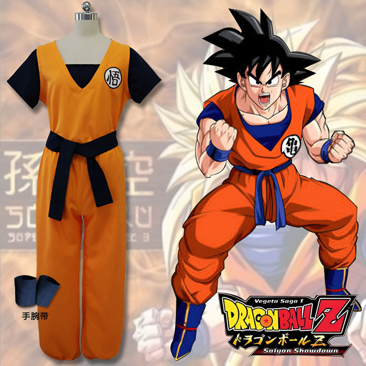 Une image de Son Goku, un personnage de Dragon Ball Z. Il est vêtu de sa combinaison orange et bleue caractéristique, et est en position de combat.,DS-8012429535,DS-0707817579,DS-6972897270,DS-4702631713,DS-3316540512
