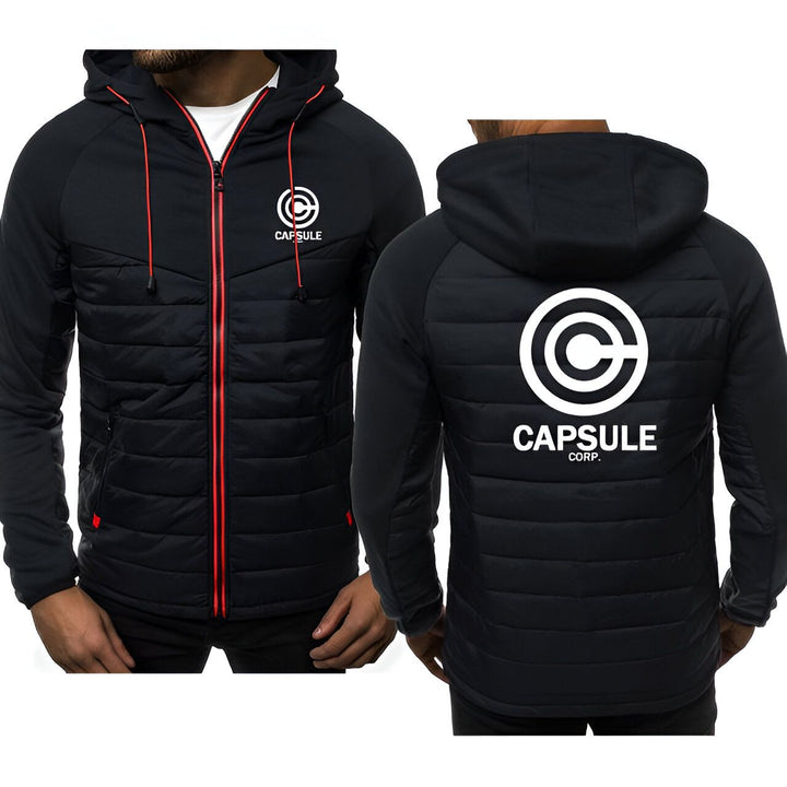 Une image d'un homme et d'une femme portant une veste noire à capuche. La veste est zippée et possède une poche sur la manche gauche avec le logo Capsule Corp.,DO-128967213X,DO-7151484704,DO-0457657081,DO-0486518779,DO-6481355494,DO-6963698384,DO-0975915673,DO-4504121662,DO-8474987199,DO-6267710335,DO-745181551X,DO-4579949846,DO-5597145738,DO-1438493940,DO-3591871877,DO-5827398284,DO-7117672900,DO-2987081049,DO-0878668209,DO-2585440931,DO-4065509386