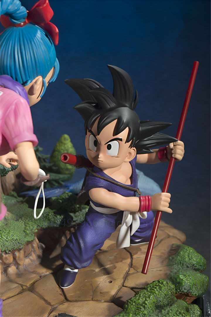Une image de Son Goku, un personnage de Dragon Ball Z, en train de se battre contre Bulma.,FI-149907462X