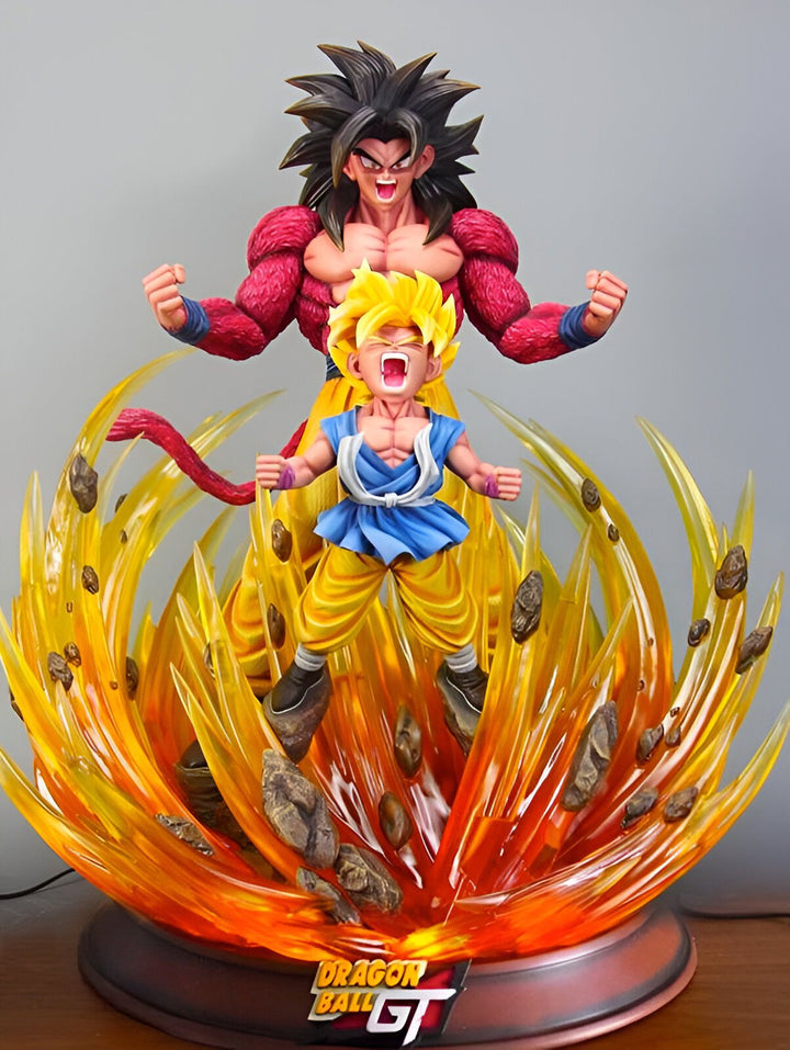 Une image de Son Goku et Son Gohan en Super Saiyan 4,FI-3683245271