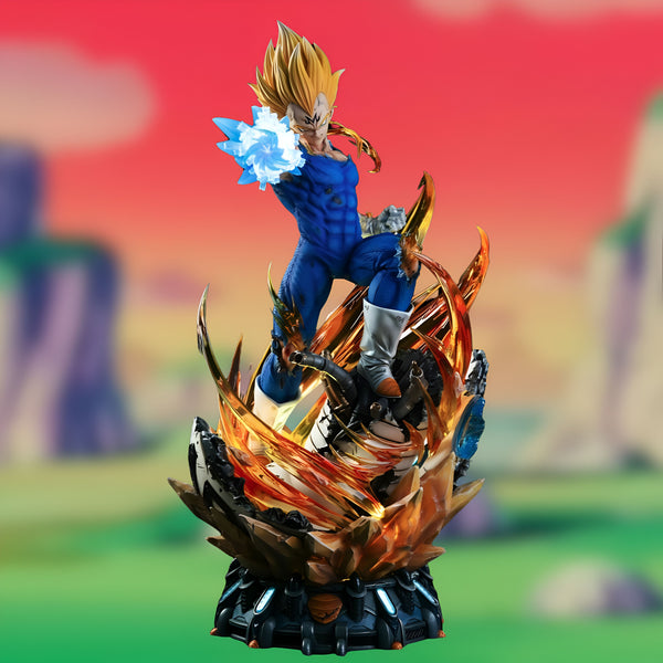 Une figurine de Vegeta, un personnage de Dragon Ball Z. Il est représenté en train de charger son attaque ultime, le Final Flash.,FI-7170985993