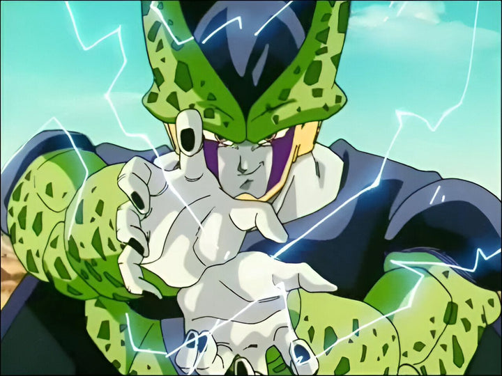 Cell est un personnage de Dragon Ball Z. Il est l'ennemi de Son Goku et de ses amis. Il est très puissant et peut se régénérer. Il a été créé par le Dr. Gero pour se venger de Son Goku.,FI-0092515282