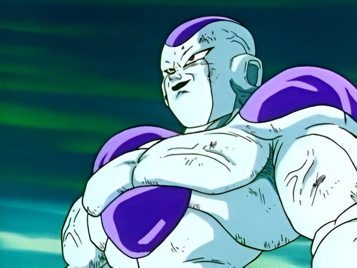 Freezer, le tyran galactique, est un personnage de la série animée Dragon Ball Z. Il est l'un des ennemis les plus puissants de Son Goku. Freezer est un extraterrestre cruel et sans pitié qui a conquis de nombreuses planètes. Il est capable de se transformer en plusieurs formes, chacune plus puissante que la précédente.,FI-723044215X