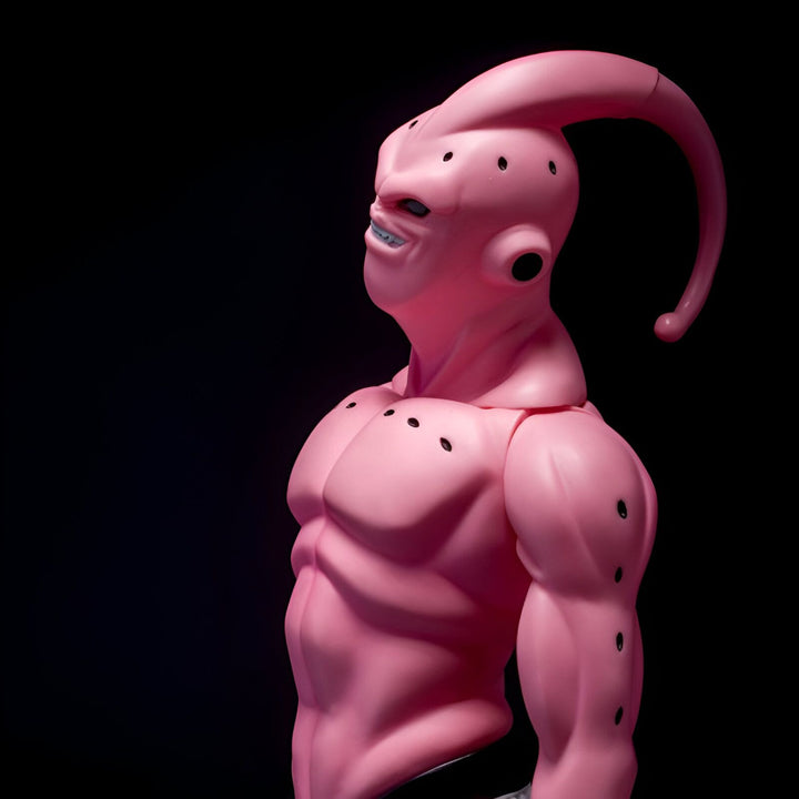Une figurine de Boo, un personnage de Dragon Ball Z. Boo est un extraterrestre rose qui a la capacité de se régénérer et d'absorber les autres êtres vivants. Il est l'un des ennemis les plus puissants de Goku et de ses amis.,FI-6638739190