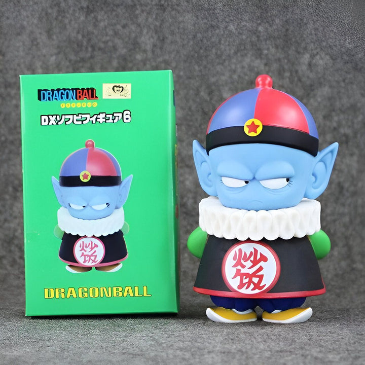 Une figurine de collection Dragon Ball Z de Piccolo Daimao, un personnage de la série Dragon Ball Z. Piccolo est un personnage grand et musclé avec une peau verte et des cheveux blancs. Il porte une longue cape noire et un turban jaune. Il est représenté dans une position de combat, avec un poing levé et l'autre poing fermé. La figurine est fabriquée en PVC et mesure environ 15 cm de haut. Elle est livrée dans une boîte avec une fenêtre transparente.,FI-8813706642