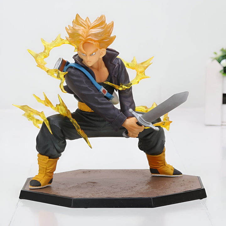 Une figurine de Trunks du futur en Super Saiyan avec son épée.,FI-4607500992
