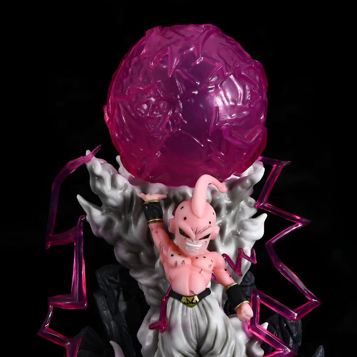 Une figurine de Majin Buu, un personnage de Dragon Ball Z, en train de charger une boule d'énergie rose.,FI-633313399X
