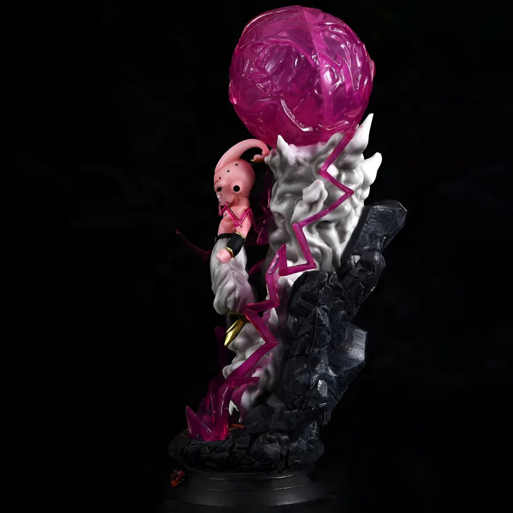 Une figurine de Buu, un personnage de Dragon Ball Z, en train de charger une boule d'énergie rose.,FI-633313399X