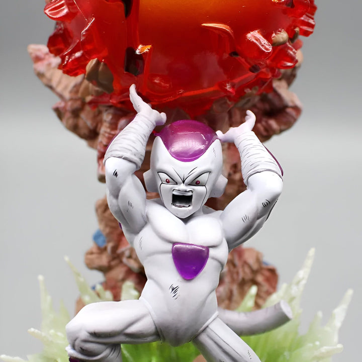 Une figurine de Freezer, un personnage de Dragon Ball Z, en train de charger son attaque ultime, la Boule de Mort.,FI-4791090578