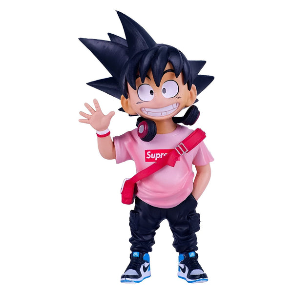 Une figurine de Son Goku, un personnage de Dragon Ball Z, portant des vêtements Supreme et des baskets Air Jordan.,FI-5959386550