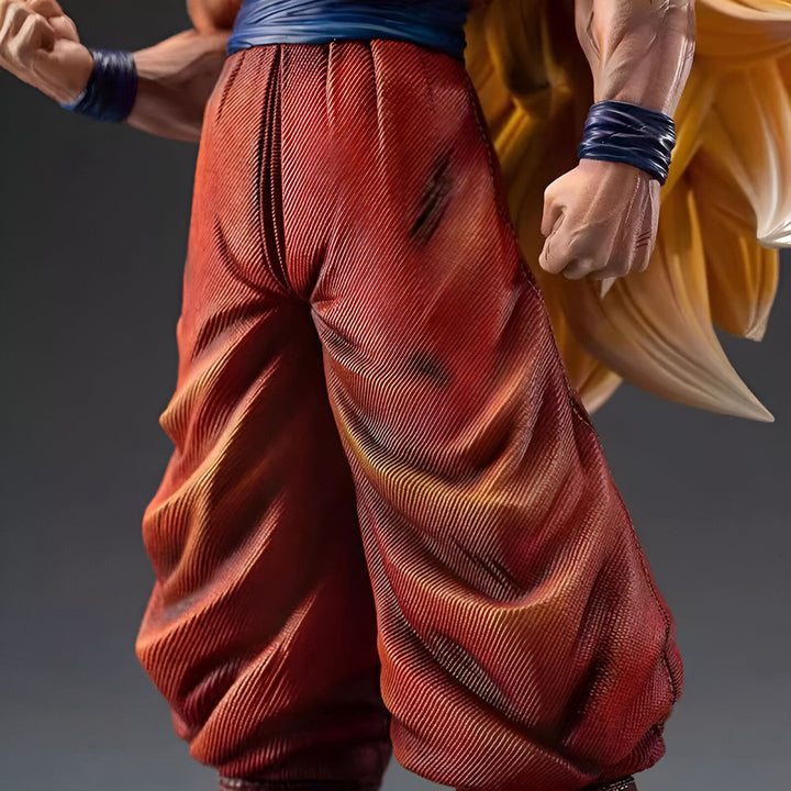 Une image en gros plan du pantalon orange de Goku, un personnage de la série animée Dragon Ball Z.,FI-8547694439