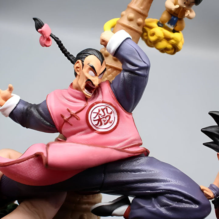 Une figurine de Tao Pai Pai, un personnage de Dragon Ball, en train de se battre contre Goku et Krilin.,FI-782050014X