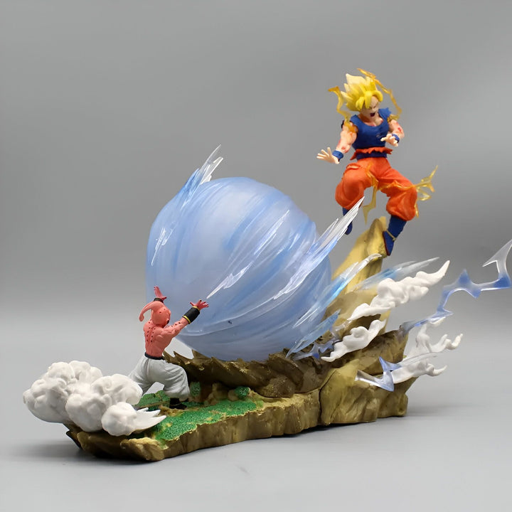 Une image de Son Goku et Vegeta, deux personnages de la série Dragon Ball Z. Son Goku est en train de lancer un Kamehameha, tandis que Vegeta est en train de charger son attaque.,FI-5223712943