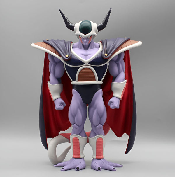 Une figurine de Freezer, un personnage de Dragon Ball Z. Il est représenté avec sa deuxième forme, avec des cornes, une peau violette et une cape rouge.,FI-8881754126