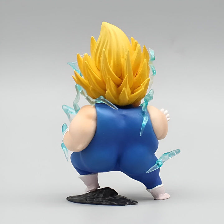 Une figurine en plastique de Vegeta, un personnage de la série Dragon Ball Z. Il est représenté avec une surcharge électrique.,FI-8243580425