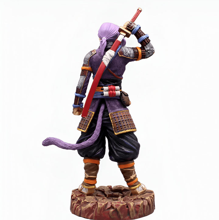 Une figurine de Bardock, un personnage de Dragon Ball Z, vêtu d'une armure de samouraï et brandissant un katana.,FI-0861999509