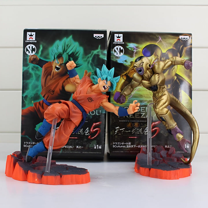 Une image de Son Goku et Freezer, deux personnages de la série Dragon Ball Z. Son Goku est un Saiyan, et Freezer est un tyran galactique.,FI-9088582211