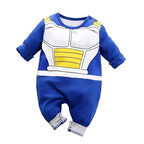 Une grenouillère bleu avec des motifs Vegeta de Dragon Ball Z.,GR-212364000X,GR-9798617851,GR-236624729X,GR-8597764066,GR-1893628825,GR-1551495562,GR-5181639313