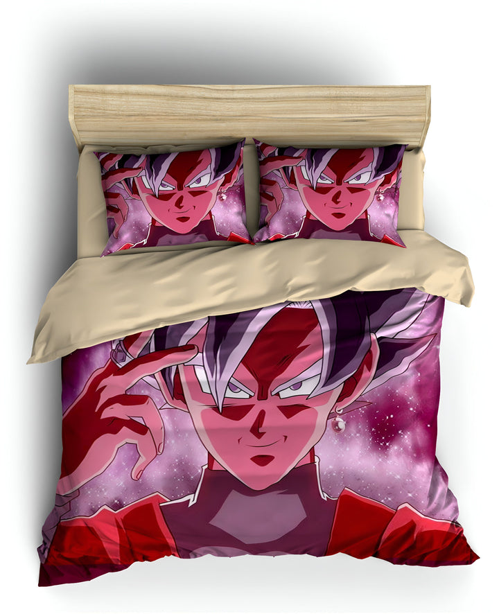 Une image de Son Goku, un personnage de Dragon Ball Super, en train de se téléporter. Il est entouré d'un fond violet et rose.,HO-2215172509,HO-3633657258,HO-909100892X,HO-2996545885