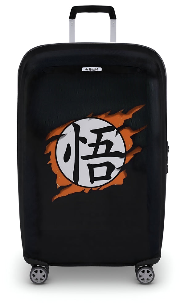Une valise noire avec le symbole de Goku de Dragon Ball Z.,HO-7190580239,HO-2514487889,HO-4595852746,HO-1817971573
