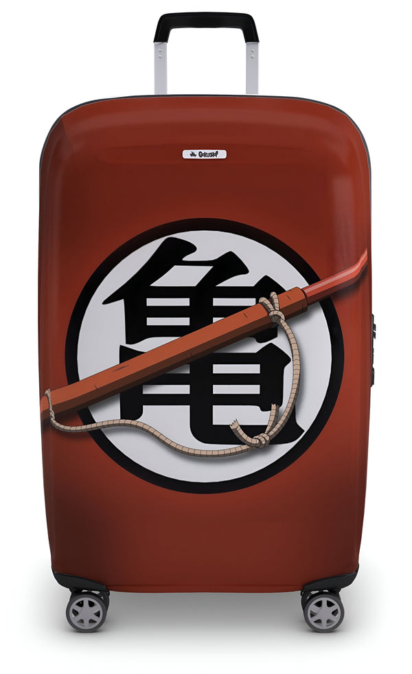 Une valise rouge avec le symbole de Tortue Géniale de Dragon Ball Z,HO-317041884X,HO-8387882283,HO-1440118086,HO-2882924402