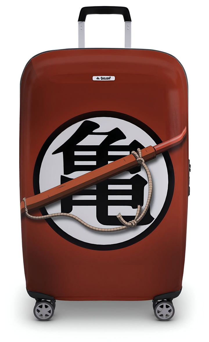 Une valise rouge avec le symbole de Tortue Géniale de Dragon Ball Z,HO-317041884X,HO-8387882283,HO-1440118086,HO-2882924402