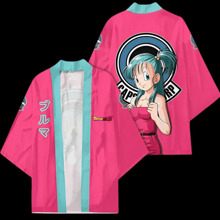 Une image d'un kimono rose avec une image de Bulma, un personnage de Dragon Ball Z.,KI-7150131425,KI-6758605159,KI-500988951X,KI-1431219304,KI-5623848729,KI-9249592779,KI-6731749710,KI-7979154908,KI-2797648110,KI-6310866664,KI-4901157140,KI-0852332793,KI-8743351972,KI-6210395090