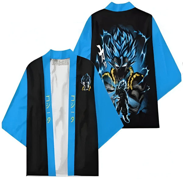 Le kimono représente le personnage de Gogeta, issu du dessin animé Dragon Ball Z. Il est vêtu d'un kimono bleu et noir et est en position de combat.,KI-7800331415,KI-4853213120,KI-0300372086,KI-4698323339,KI-5632447138,KI-5934102532,KI-4906064787,KI-4678261877,KI-5291294345,KI-9010921980,KI-5658498759,KI-7267613594,KI-3916033778,KI-9377541433