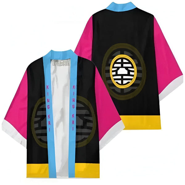 Le kimono est noir avec des manches roses et bleues. Il y a un symbole jaune et rose dans le dos.,KI-9556176802,KI-7286581546,KI-4887578857,KI-8283754084,KI-3722982243,KI-1002886996,KI-6647753796,KI-0368578305,KI-1994007737,KI-2198732998,KI-4900561029,KI-2142385052,KI-4859807847,KI-6324140598
