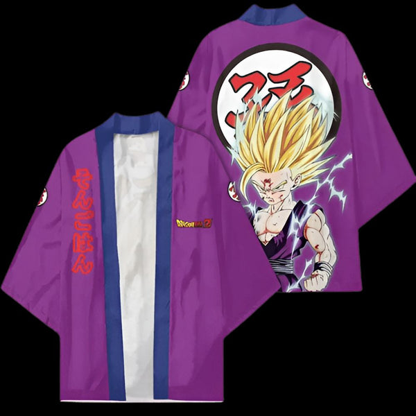 L'image représente un kimono violet avec des motifs du personnage de Gohan de la série Dragon Ball Z.,KI-0376098546,KI-8574872245,KI-6643798523,KI-029257410X,KI-6235938721,KI-760961663X,KI-8053239749,KI-6786150918,KI-7343559001,KI-5731086095,KI-9927523734,KI-4825318231,KI-6126693760,KI-3753775509