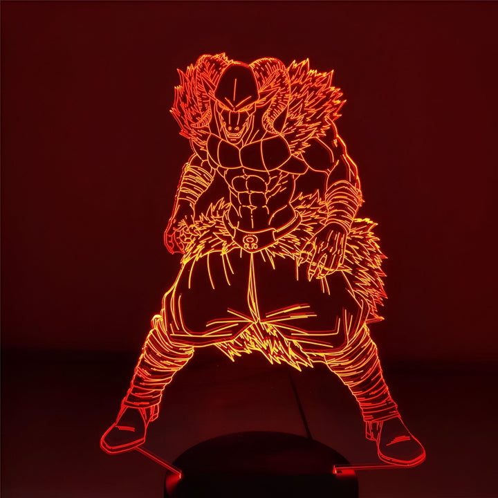 Une image d'un personnage de dessin animé, Moro, de la série Dragon Ball Super. Il est représenté avec une aura rouge et une expression menaçante.,LA-6659526234,LA-1330049349
