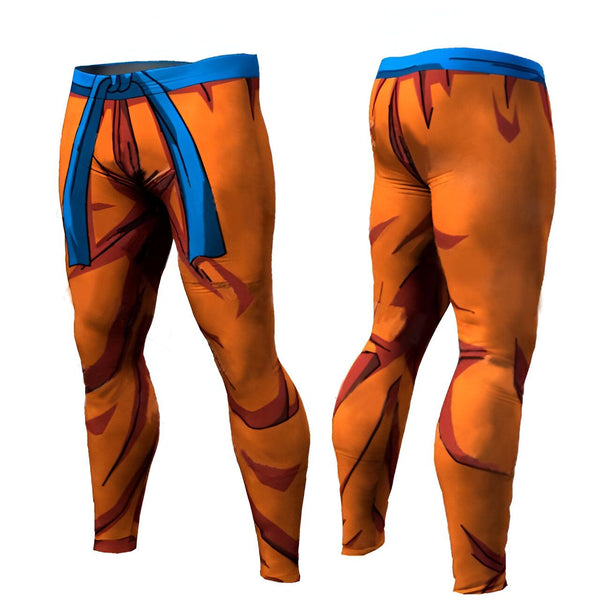 Une image d'un legging de sport orange et bleu. Le legging est inspiré du personnage de Goku dans le manga Dragon Ball Z.,LE-2390062237,LE-0822479494,LE-0927151111,LE-7916949091,LE-8276397417,LE-0823650502,LE-0496659898,LE-6845613656