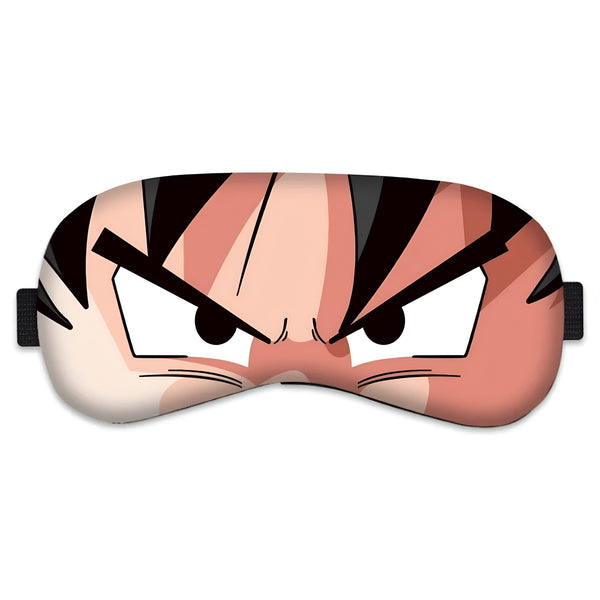 Un masque de sommeil avec le visage de Son Goku, un personnage de Dragon Ball Z.,MA-8112115621