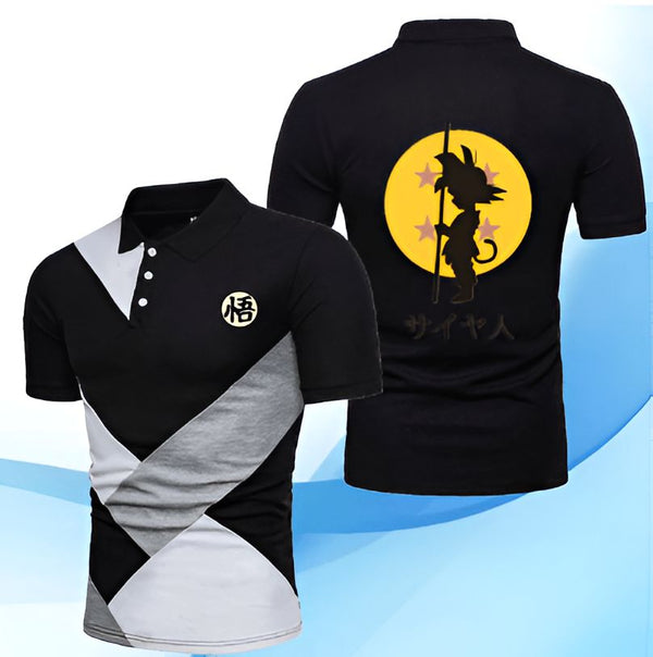 Le polo représente le personnage de Son Goku, un Saiyan, dans la série animée Dragon Ball Z. Il porte son costume de combat orange et bleu et est en train de se téléporter. En arrière-plan, on peut voir la planète Namek.,PO-6381247541,PO-3758520614,PO-981235929X,PO-9924109694,PO-5161007257,PO-1139314637,PO-5773859173,PO-3979250172,PO-4580642120,PO-4007923787,PO-279158191X,PO-5358732888,PO-3148096363,PO-934656962X,PO-1948384132,PO-3907324064,PO-0099683113,PO-3566627518