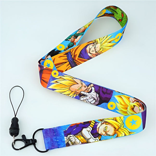 Un porte-clés Dragon Ball Z avec les personnages de Goku, Vegeta, Gohan et Piccolo.,PO-3518691937