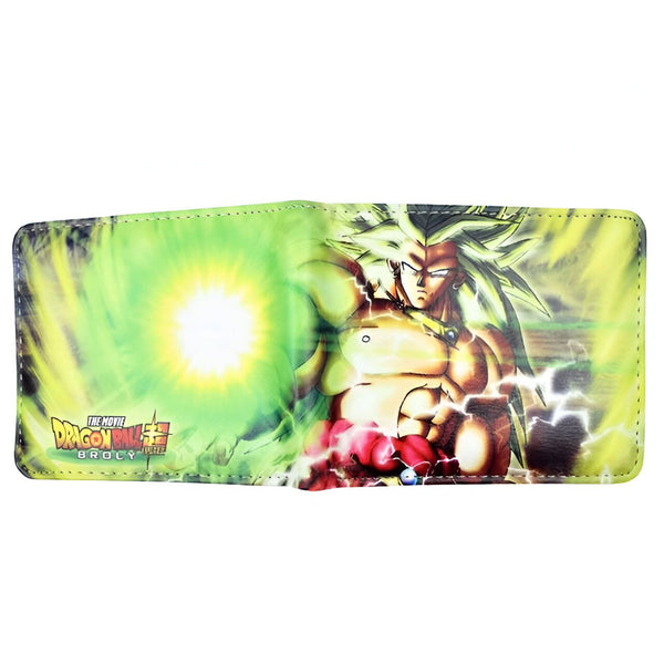 Portefeuille en cuir avec une image de Broly, un personnage de Dragon Ball Z.,PO-8107056957